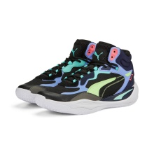 Puma Indoor Shoes Playmaker Pro Mid black/multicoloured Men